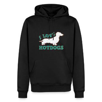 Dog Dog Lover Dog Owner Dog Lover - Men’s Premium Organic Hoodie - black - Front - Nico (187cm)