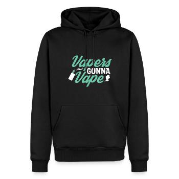 Elektro Zigarette E-Zigarette E-Shisha Vape - Männer Premium Bio Hoodie - Schwarz - Vorne - Nico (187cm)