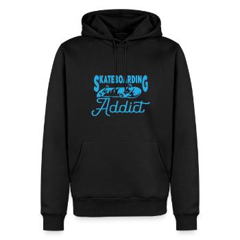 Skateboard Skateboardfahrer Skaten - Männer Premium Bio Hoodie - Schwarz - Vorne - Nico (187cm)