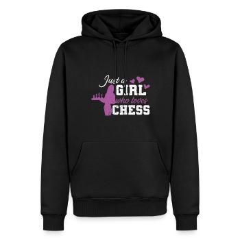 Chess Sachspieler Échecs Échecs Checkmate Roi - Sweat à capuche Premium bio Homme - noir - Devant - Nico (187cm)