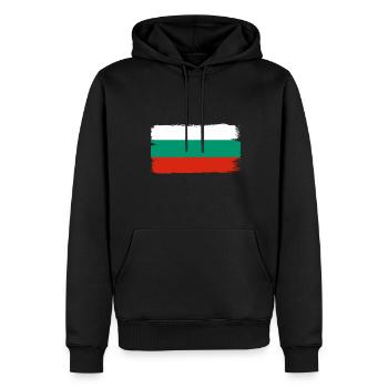 Bulgarien Flagge Bulgarische Fahne Goldstrand - Männer Premium Bio Hoodie - Schwarz - Vorne - Nico (187cm)
