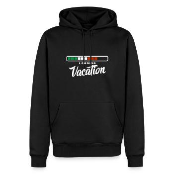 Italie Drapeau Drapeau Italien Mode Vacances - Sweat à capuche Premium bio Homme - noir - Devant - Nico (187cm)