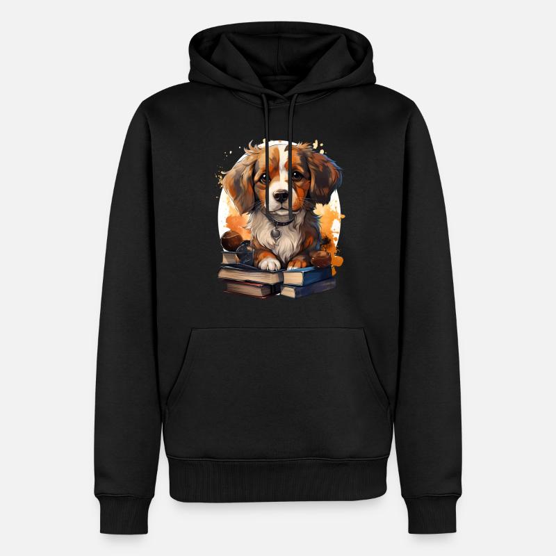 Beagle - Sweat à capuche Premium bio Homme - noir