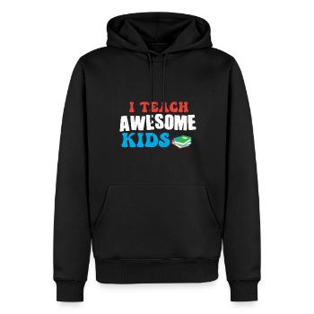 Lehrer Lehrerin Grundschullehrer Schule Lehramt - Männer Premium Bio Hoodie - Schwarz - Vorne - Nico (187cm)