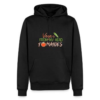 Vegan Vegan Meat Renonce au régime végétalien - Sweat à capuche Premium bio Homme - noir - Devant - Nico (187cm)