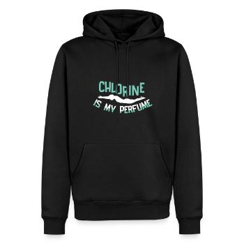 Nageurs Natation 50 mètres piste Brasse - Sweat à capuche Premium bio Homme - noir - Devant - Nico (187cm)