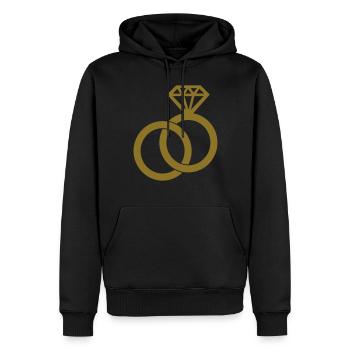 Alliance - Wedding - Männer Premium Bio Hoodie - Schwarz - Vorne - Nico (187cm)