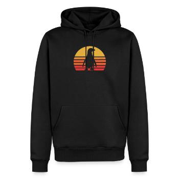 Pingouin - Sweat à capuche Premium bio Homme - noir - Devant - Nico (187cm)