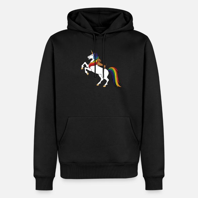 Dackel - Männer Premium Bio Hoodie - Schwarz