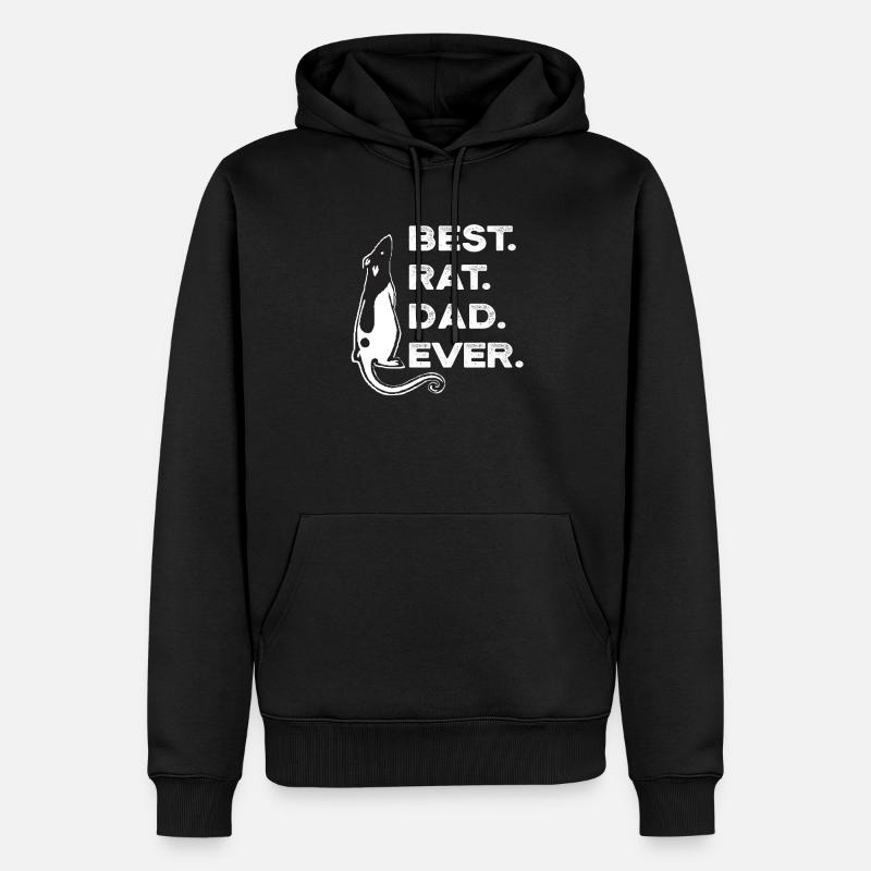 Rat de compagnie - Sweat à capuche Premium bio Homme - noir