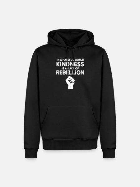 Kindness Kindness - Men’s Premium Organic Hoodie - black