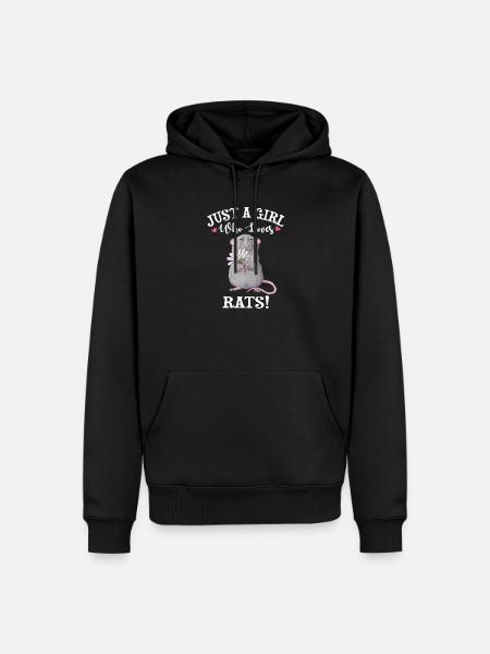 Pet Rat - Men’s Premium Organic Hoodie - black