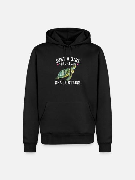 Sea Turtle - Men’s Premium Organic Hoodie - black