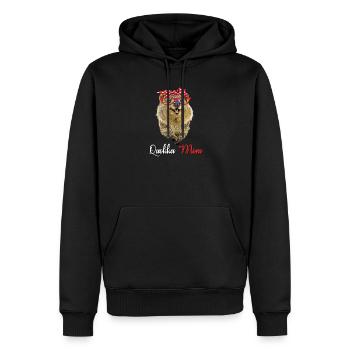 Quokka - Männer Premium Bio Hoodie - Schwarz - Vorne - Nico (187cm)