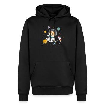 Meerschweinchen - Männer Premium Bio Hoodie - Schwarz - Vorne - Nico (187cm)