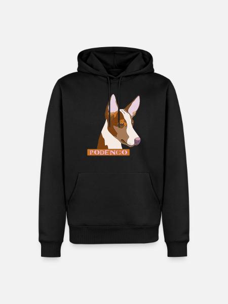 Podenco - Männer Premium Bio Hoodie - Schwarz