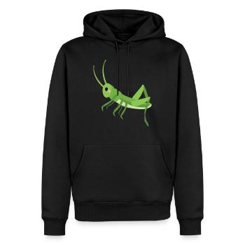 Grasshopper - Men’s Premium Organic Hoodie - black - Front - Nico (187cm)