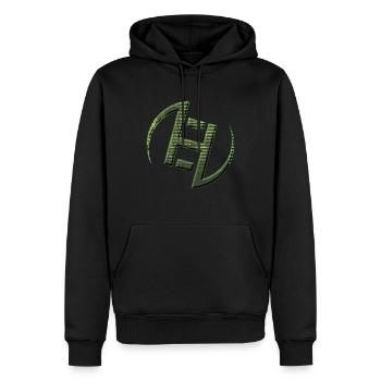 Hacker-Symbole - Männer Premium Bio Hoodie - Schwarz - Vorne - Nico (187cm)