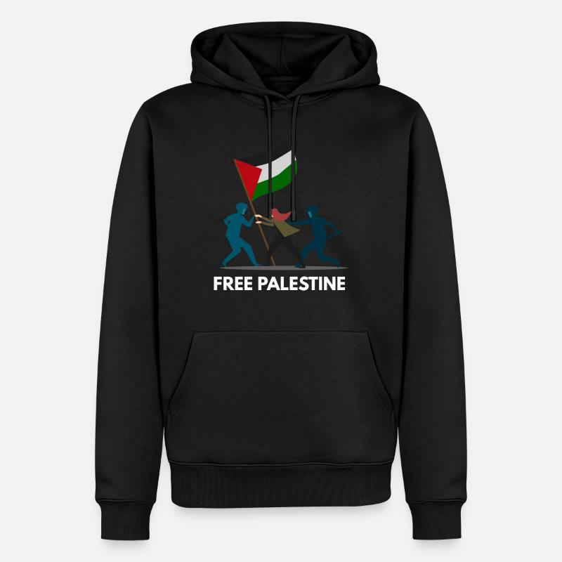 Palestine libre - Sweat à capuche Premium bio Homme - noir