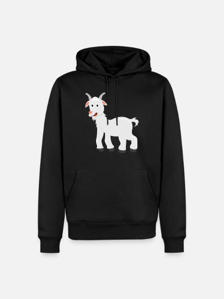 Goat - Men’s Premium Organic Hoodie - black