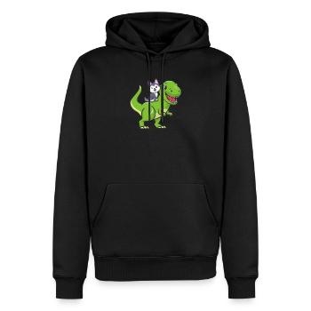 Alaskan Malamute - Männer Premium Bio Hoodie - Schwarz - Vorne - Nico (187cm)