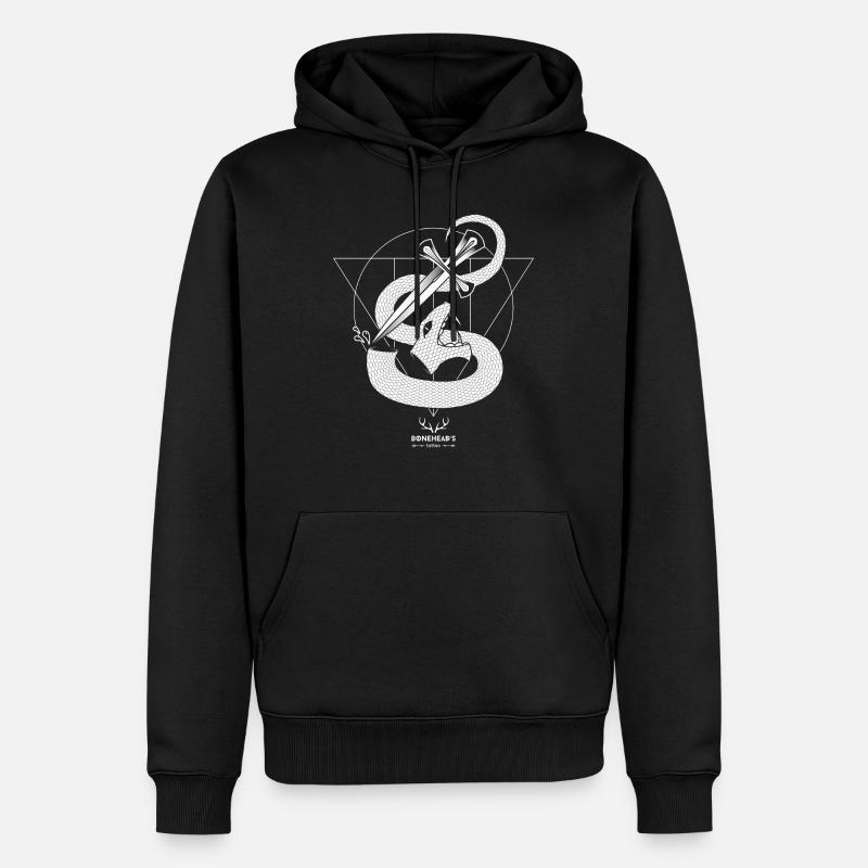 SNAKEHEAD - Männer Premium Bio Hoodie - Schwarz