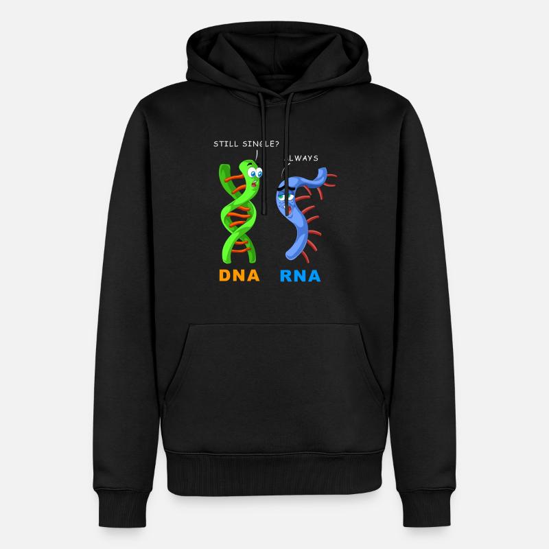 DNA-RNA noch einzeln - Männer Premium Bio Hoodie - Schwarz
