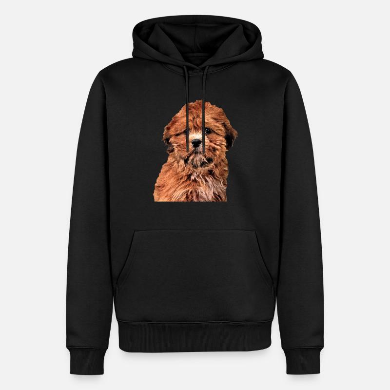 lhasa apso - Sweat à capuche Premium bio Homme - noir