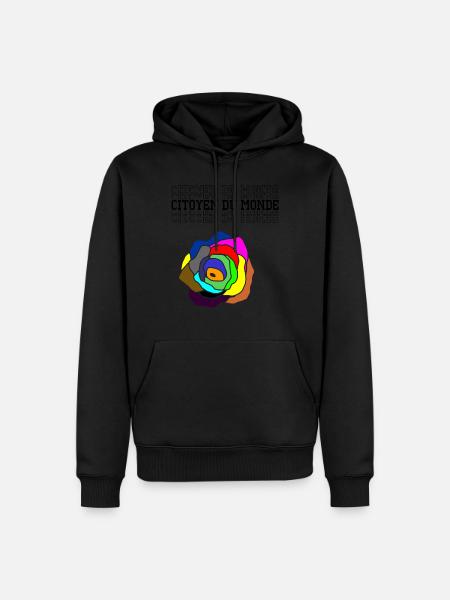 citoyen - Sweat à capuche Premium bio Homme - noir
