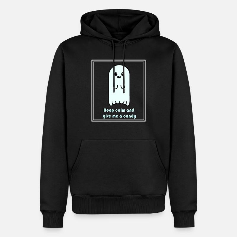 Vute Geist - Männer Premium Bio Hoodie - Schwarz