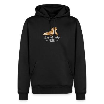 Leopardgecko - Männer Premium Bio Hoodie - Schwarz - Vorne - Nico (187cm)