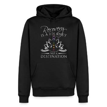 Reiki Meister Heilung Kristalle Chakra Chakra - Männer Premium Bio Hoodie - Schwarz - Vorne - Nico (187cm)