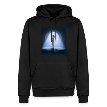 Alien - Men’s Premium Organic Hoodie - black - Front - Nico (187cm)