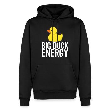 Big Duck Energie - Männer Premium Bio Hoodie - Schwarz - Vorne - Nico (187cm)