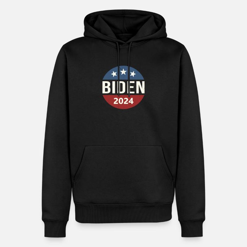 Biden 2024 - Sweat à capuche Premium bio Homme - noir