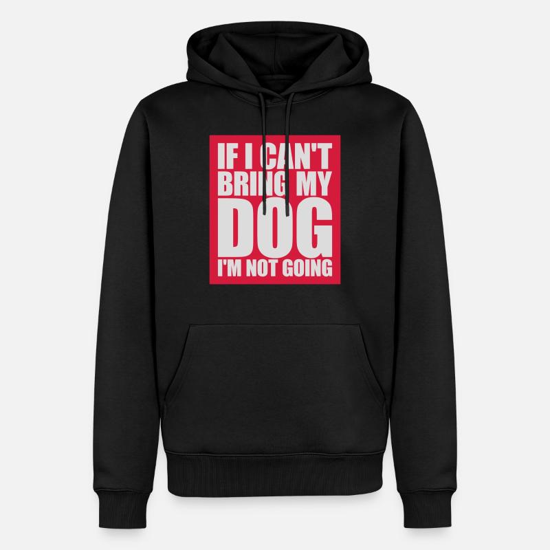 Citation Apportez mon chien - Sweat à capuche Premium bio Homme - noir