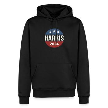 Kamala Harris 2024 - Männer Premium Bio Hoodie - Schwarz - Vorne - Nico (187cm)