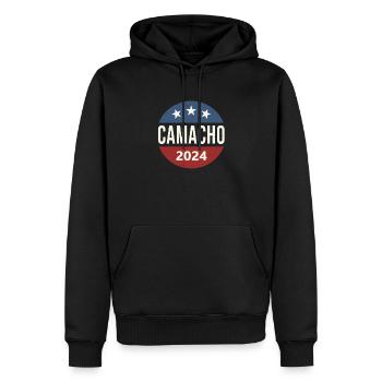 Camacho für Präsident 2024 - Männer Premium Bio Hoodie - Schwarz - Vorne - Nico (187cm)