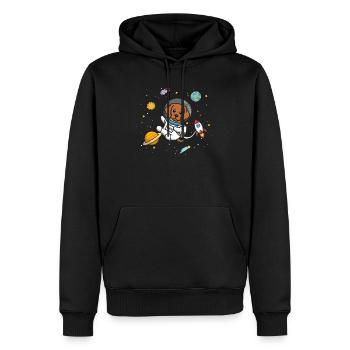 Rhodesian Ridgeback - Men’s Premium Organic Hoodie - black - Front - Nico (187cm)