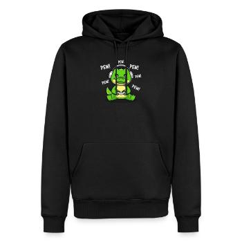 Allligator Krokodil - Männer Premium Bio Hoodie - Schwarz - Vorne - Nico (187cm)