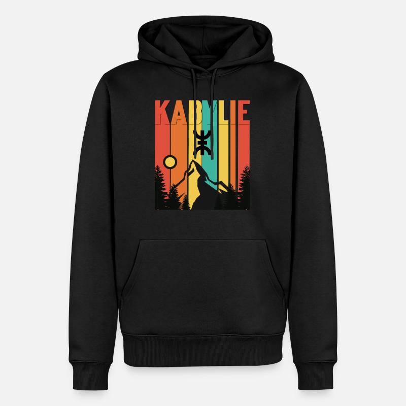 Kabylei - Männer Premium Bio Hoodie - Schwarz