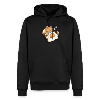 Orange Tabby Katze - Männer Premium Bio Hoodie - Schwarz - Vorne - Nico (187cm)