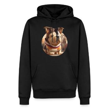 Süßer Kugelhund - Männer Premium Bio Hoodie - Schwarz - Vorne - Nico (187cm)