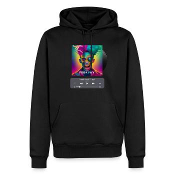Freak, Album cover, Art of music, AI shirts - Männer Premium Bio Hoodie - Schwarz - Vorne - Nico (187cm)