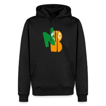 No Planet B - Männer Premium Bio Hoodie - Schwarz - Vorne - Nico (187cm)