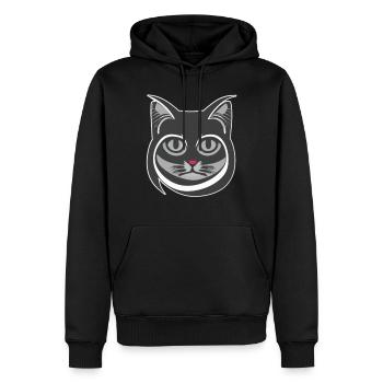 Cat Volutes - Men’s Premium Organic Hoodie - black - Front - Nico (187cm)