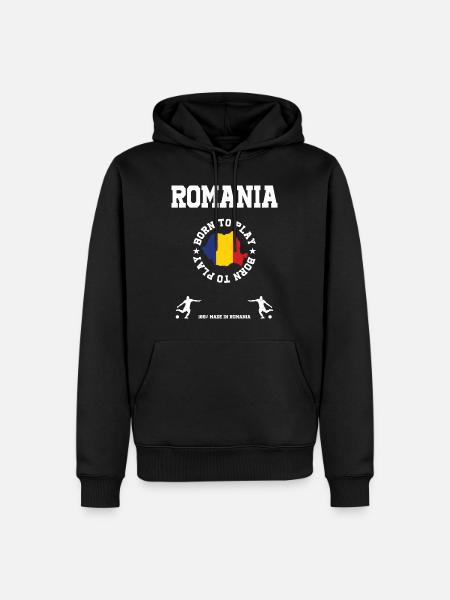 Rumänien - Männer Premium Bio Hoodie - Schwarz