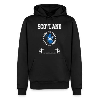 Schottland - Männer Premium Bio Hoodie - Schwarz - Vorne - Nico (187cm)