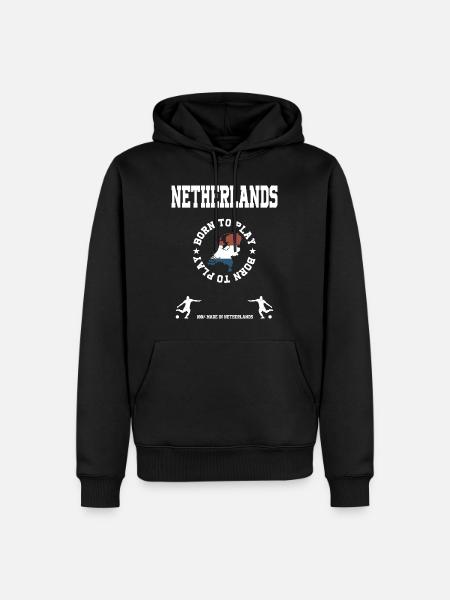 Holland - Männer Premium Bio Hoodie - Schwarz