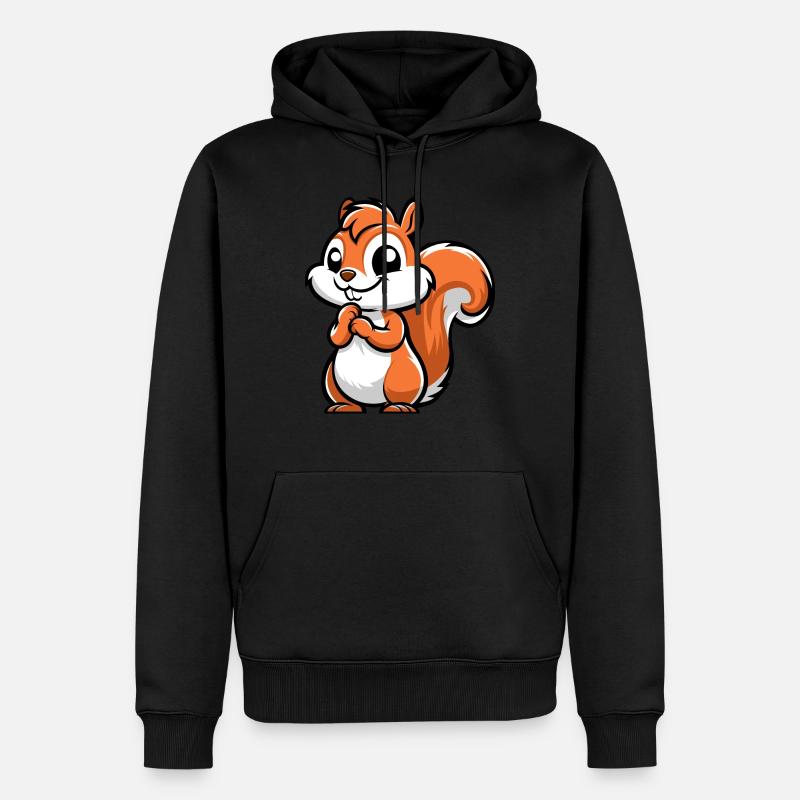 Petit écureuil effronté - Sweat à capuche Premium bio Homme - noir